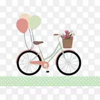 自行车气球自行车剪贴画-自行车