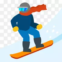 滑雪板滑雪运动剪贴画.滑雪板