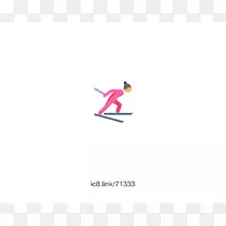 电脑图标越野滑雪字体滑雪