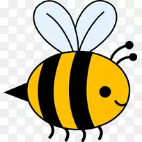大黄蜂蜜蜂剪贴画-蜜蜂