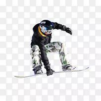 滑雪板滑雪夹艺术.滑雪板