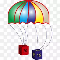 电脑图标降落伞夹艺术降落伞