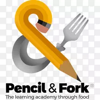 分子烹饪铅笔叉标志叉