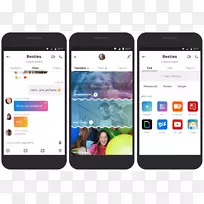 Skype Snapchat即时通讯应用程序手机-skype