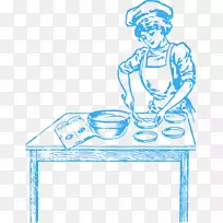 烹饪女性烘焙剪贴画-女士烹饪剪贴画