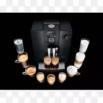 咖啡浓缩咖啡卡布奇诺拿铁朱拉咖啡机