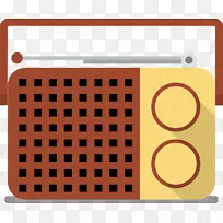 古董无线电剪辑艺术-收音机