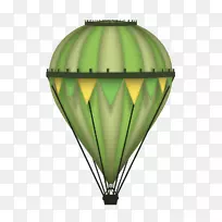 热气球绿色飞艇-气球