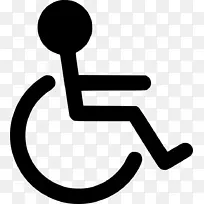 残疾人士泊车许可证轮椅标志-轮椅