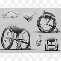 轮椅3D打印原型设计工作室-轮椅