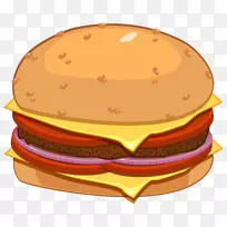 汉堡热狗牛排三明治快餐帕尼尼汉堡