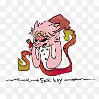 卡通剪贴画-Sickboy Run