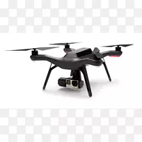 飞机、无人驾驶飞行器、3D机器人、四翼直升机、万向架-无人驾驶飞机