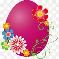 复活节兔子快乐复活节彩蛋剪贴画-复活节