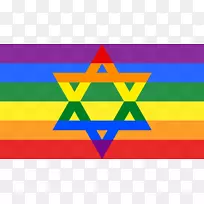 大卫t恤明星犹太民族犹太教彩虹旗犹太教
