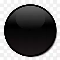 圆形球体符号字体-黑色