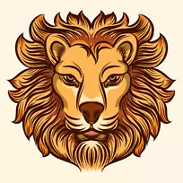 狮子时尚画-狮子头