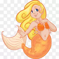美人鱼金发剪贴画-美人鱼