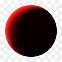 红色紫红色圆形球体-行星