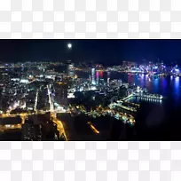 香港桌面壁纸4k分辨率超高清电视-夜