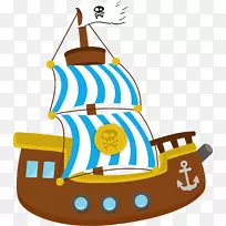 海盗船梦幻剪贴画-海盗