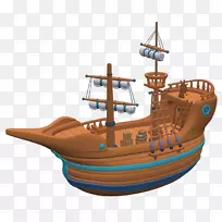 帆船、动画-船