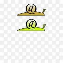 电子邮件蜗牛邮件剪辑艺术-蜗牛