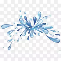 飞溅水滴夹艺术-水