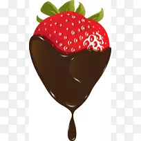 巧克力蛋糕巧克力棒热巧克力草莓糖