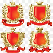 徽章图形设计纹章-皇冠珠宝