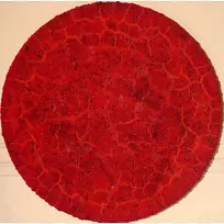 红栗色圆圈，铺地垫-圆形