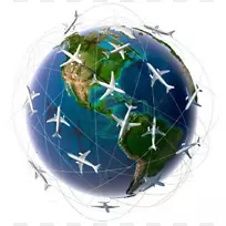 飞行飞机全球飞机空中旅行-旅行