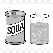 汽水饮料可口可乐碳酸水剪辑艺术-苏打水