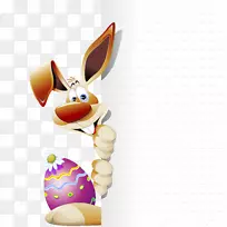 复活节兔子复活节彩蛋卡通兔子复活节兔子
