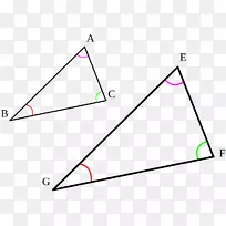 相似三角形形状对应的边和相应的角