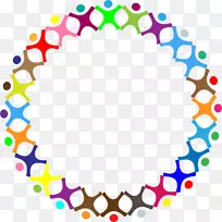 圆圈电脑图标绘制剪贴画圈