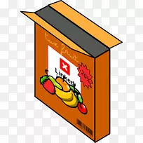 早餐谷类食品盒夹艺术-麦片