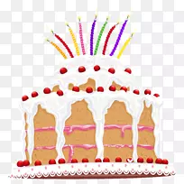 生日蛋糕结婚蛋糕祝你生日快乐剪贴画生日蛋糕