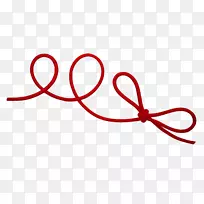 绳夹艺术用红绳红线.麻绳