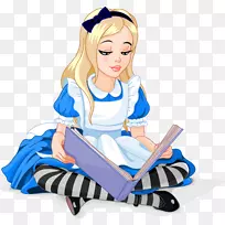 爱丽丝在仙境中的冒险，心灵的无赖，红心皇后，柴郡猫书-爱丽丝梦游仙境