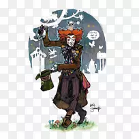 疯狂的帽匠爱丽丝在仙境迷中的冒险画疯狂的帽匠