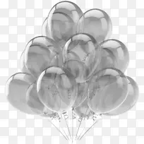 气球生日摄影剪贴画-浮动