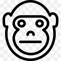 无形的大猩猩电脑图标动物大猩猩