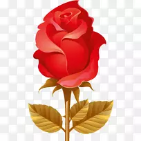 母亲节相框剪贴画-红玫瑰