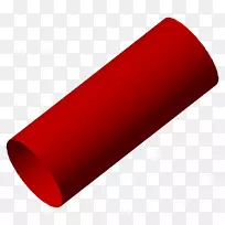 圆柱形圆体积红-红