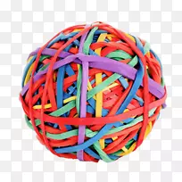 橡皮筋球天然橡胶夹艺术带