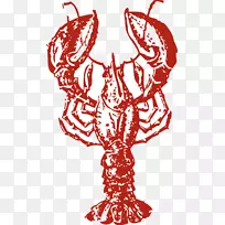 龙虾画夹艺术-龙虾