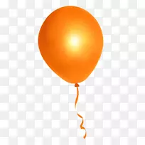 气球橙色剪贴画.气球