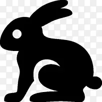 复活节兔子跑兔子电脑图标兔子蓝兔