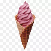 冰淇淋圆锥形雪糕圣代-酒保
